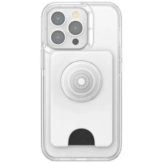 Uchwyt i podstawka do telefonu            z portfelem Popsockets PopWallet+ PopGrip PW+ MS G2 MagSafe biało-przezroczysty 806926 Foto 6