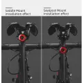 Rockbros Q3 rear bicycle lamp with intelligent stop system - black Photo