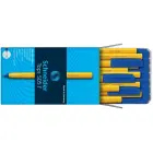 Lodīšu pildspalva SCHNEIDER 505 F 0.7mm, dzeltens korpuss, zila tinte Foto 5