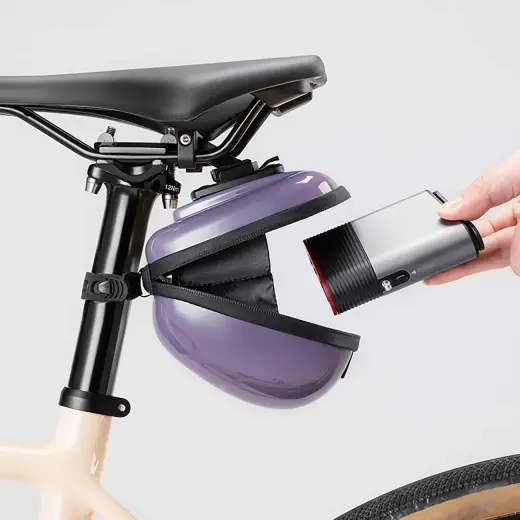 Rockbros Rigid Hard Shell Compact Saddle Bag 0.4l - Purple Photo