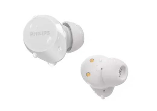 PHILIPS in-ear true bezvadu austiņas ar portatīvo uzlādes ietvaru, baltas Foto 5