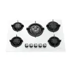 ISEASY MGBG-775 gas hob with 5 burners (white) Foto 3