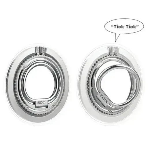 SODI Double-Sided Magnetic Ring Stand BM-350 white MagSafe Foto 3