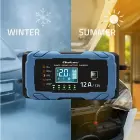 Qoltec Intelligent microprocessor charger 12V 12A | Rectifier with repair function | AGM GEL LiFePO4 | 9-stage charging  Photo