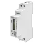 Qoltec Single-phase electronic energy meter | DIN rail | 230V | LCD | 1P | Slim Foto 1