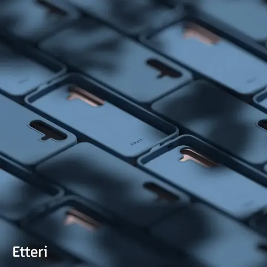 Etteri silikona telefona maciņš Samsung Galaxy S25 Plus tumši zilā krāsā Foto 8