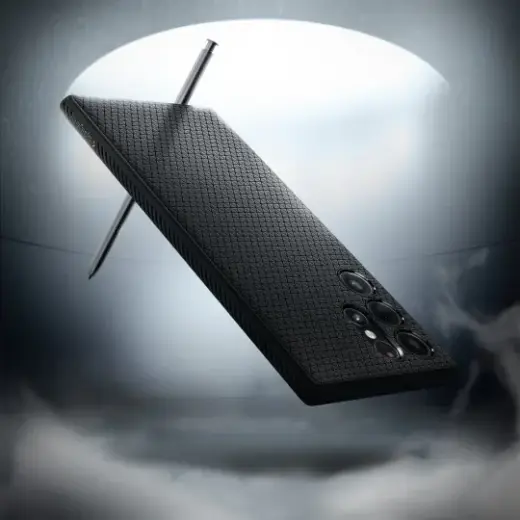 Case SPIGEN Liquid Air ACS03915 for Samsung Galaxy S22 Ultra - Matte Black Foto 12