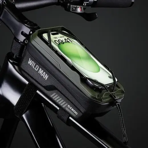 WILDMAN Etui|sakwa na ramę roweru GX200 uchwyt rowerowy czarna|black Foto 2