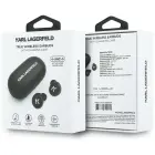 Earphone TWS Karl Lagerfeld Saffiano    Logo ENC black Foto 5