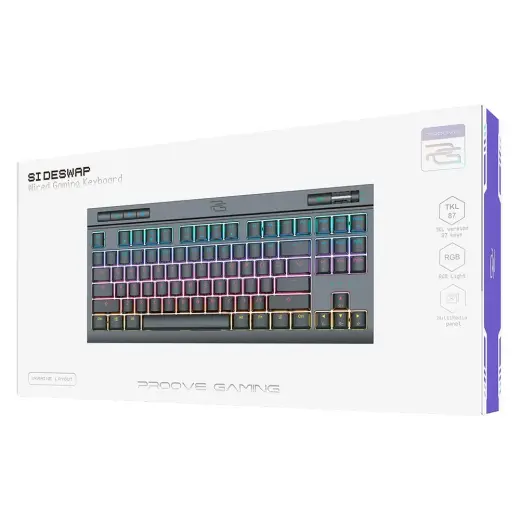 Proove mechanical keyboard Gaming Sideswap black Photo