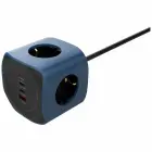 Cellline Power Socket Cube 6in1 2500W USB/2xUSB-C 65W blue — Foto 2