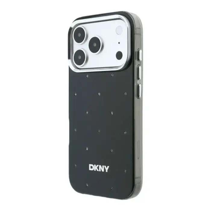 DKNY PC/TPU Rhinestones Magsafe Case for iPhone 18 Pro Max Black