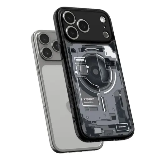 Spigen Ultra Hybrid чехол с поддержкой MagSafe для телефона iPhone 17 Pro Max черный Фото num