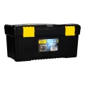 Plastic Tool Box Deli Tools EDL432417, 15'' (yellow) Foto 2