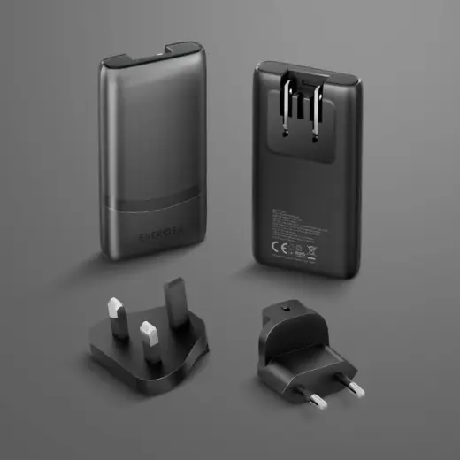 Wall charger Energea TravelWorld Edge 65W 2xUSB-C PD|PPS|QC3.0 (US|UK|EU) graphite Foto 8