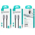 USAMS Kabel USB-C na USB-C 60W 1,2m Fast Charging stalowy|tarnish SJ661USB01 (US-SJ661) Фото num