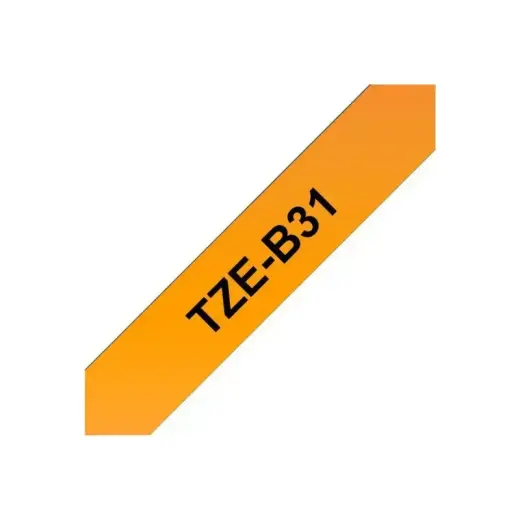 Brother TZE-Schriftbandkassette TZESchriftbandkassette TZe-B31 TZeB31 Signal-Orange Schwarz SignalOrange Schwarz (TZeB31) Foto 3