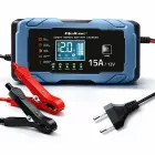 Qoltec Intelligent microprocessor charger 12V 15A | Rectifier with repair function | AGM GEL LiFePO4 | 9-stage charging  Photo