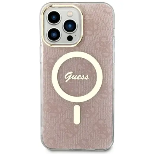 Guess GUHMP13XH4STP iPhone 13 Pro Max 6.7" różowy|pink hardcase 4G MagSafe Фото num
