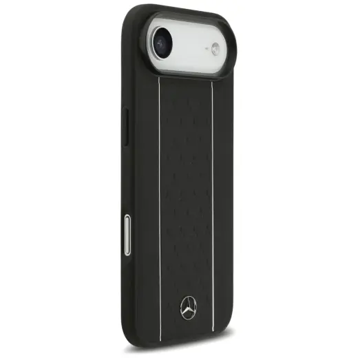 Etui Mercedes Leather Star Pattern        Stripes MagSafe do iPhone Air czarny Foto 4
