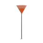 Leaf Rake with handle orange 45cm (20 tines) — Photo 1