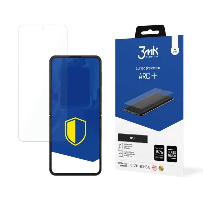 3mk ARC+ aizsargplēve telefona ekrānam Samsung Galaxy Z Flip 4 (F721) (saderīgs ar pirksta nospieduma sensoru)