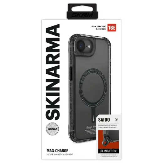 Case Skinarma Saido MagSafe for iPhone    16e black Foto 5