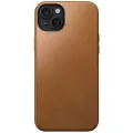 Nomad Modern Leather case for iPhone 15 Plus 6,7" english tan Фото num