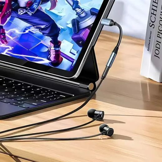 Wozinsky WACM-01 USB-C Adapter - 3.5mm Mini Jack - Black Foto 10