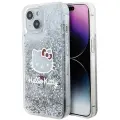 Hello Kitty Liquid Glitter Charms Kitty Head case for iPhone 15 - silver — Foto 1