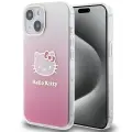Hello Kitty IML Gradient Electrop Kitty Head case for iPhone 15 - pink — Фото 1