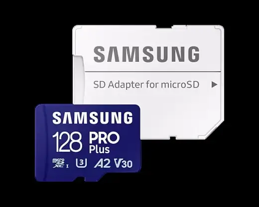 Atmiņas karte Samsung Pro Plus microSD 128GB ar SD adapteri (2023)