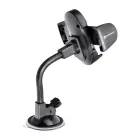 Car phone holder Forcell F-Grip Oval 17 cm windshield / dashboard / air vent black Photo