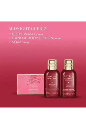 Debenhams Midnight Cherry Make Me Sparkle Bathing Gift Set Photo