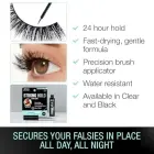 Ardell Strong Hold Lash Glue, Black - Professional Waterproof Lash Adhesive for Strip Lashes with Precision Brush, Fast-Drying 24-Hour Lift-Proof Form Foto 7