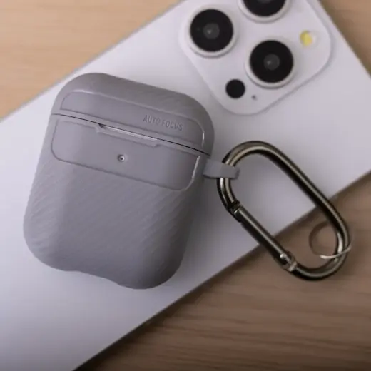 Carbon case for Airpods | Airpods 2 grey Foto 7
