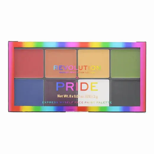 Makeup Revolution, Pride Express Myself, Face Palette, 8 x, 2 g