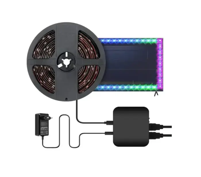 Ambient lighting set for TV or Monitor 55-69 inch, HDMI SYNC box, digital