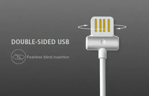 REMAX Cable Waist Drum RC-082m - USB to Micro USB - Grey Foto 2