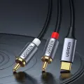 Ugreen USB Type C (male) - 2RCA (male) audio cable 1,5m gray (20193 CM451) Photo