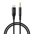 Choetech AUX008 USB-C | mini jack 3.5mm cable 2 m - black Foto 1