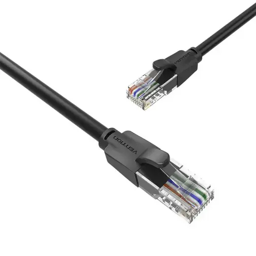 Kabel sieciowy UTP CAT6 Vention IBEBG RJ45 Ethernet 1000Mbps 1,5m czarny Photo