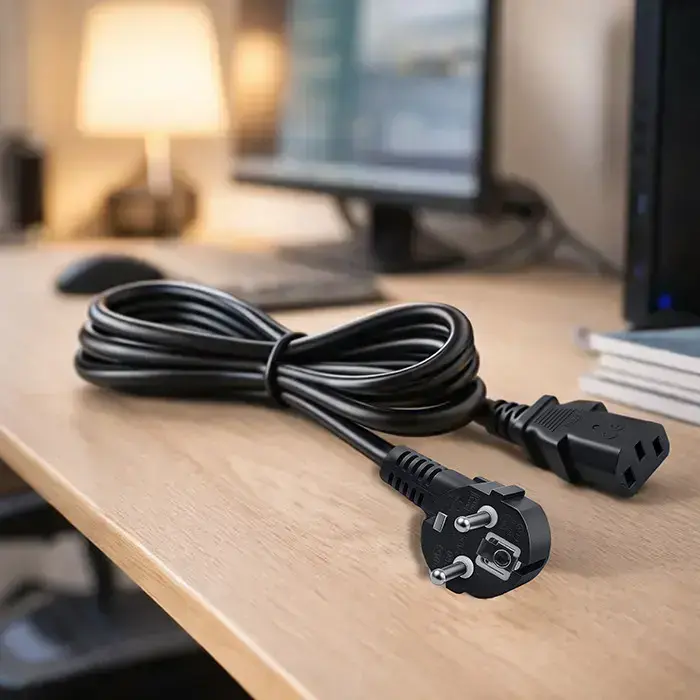 Qoltec Power cable SCHUKO | IEC C13 | CEE 7/7 | 3x0.75mm² | Pure copper Cu | 1.8m Фото num