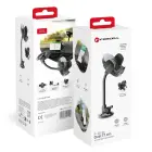 Car phone holder Forcell F-Grip Oval 17 cm windshield / dashboard / air vent black Photo