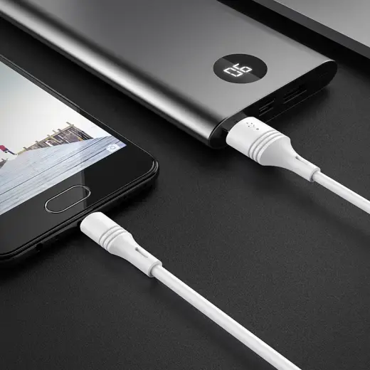 Borofone BX43 CoolJoy data transfer and charging cable | USB-A to Micro USB | 12W | 1m | white Photo