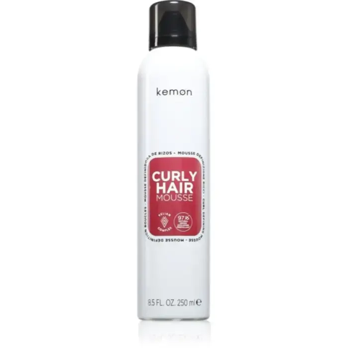 Kemon, Curly Hair Mousse, Hair Styling Mousse, Volume, Medium, 250 ml