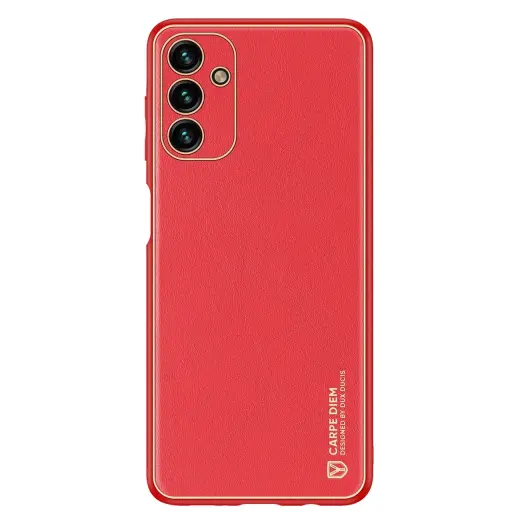 Dux Ducis Yolo elegant cover made of ecological leather for Samsung Galaxy A13 5G red Foto 2