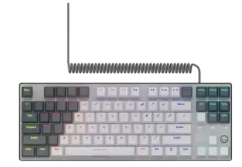 Klaviatūra LORGAR Azar 514TKL White ENG