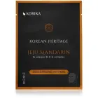 KORIKA Korean Heritage Brightening Skin Sheet Mask with Jeju Mandarin & Vitamin B Complex 25g Фото num