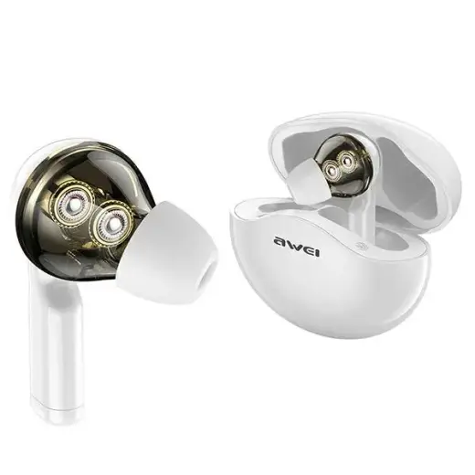 AWEI słuchawki sportowe Bluetooth T12 TWS białe|white Фото num